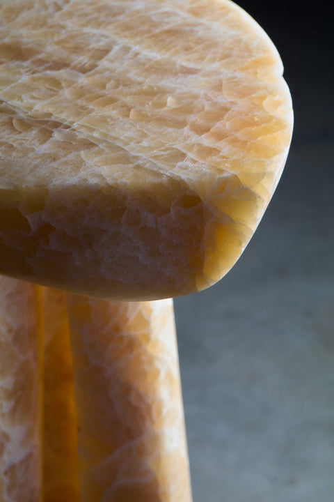 Tatau Side Table Honey Onyx