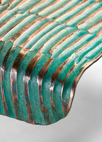 Copper and Steel Coffee Table