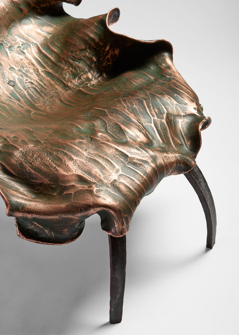 Large Copper & Steel Chair