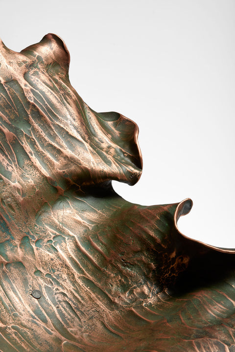 Large Copper & Steel Chair