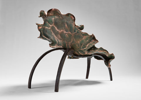 Large Copper & Steel Chair