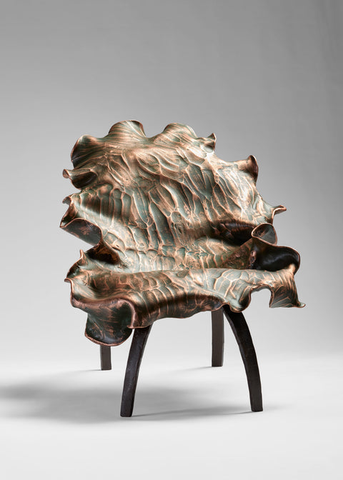 Large Copper & Steel Chair