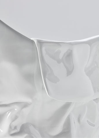 Free Form Chair White Glaze