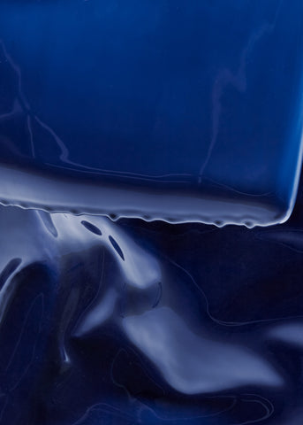 Free Form Chair Blue Glaze
