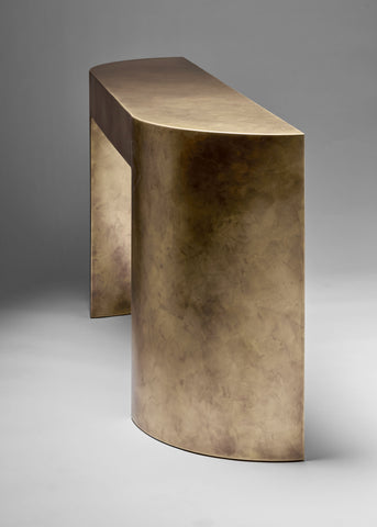 One Curve Console Brass