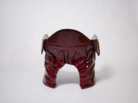 Free Form Chair Blood Red Glaze