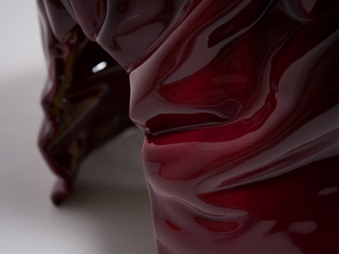 Free Form Chair Blood Red Glaze