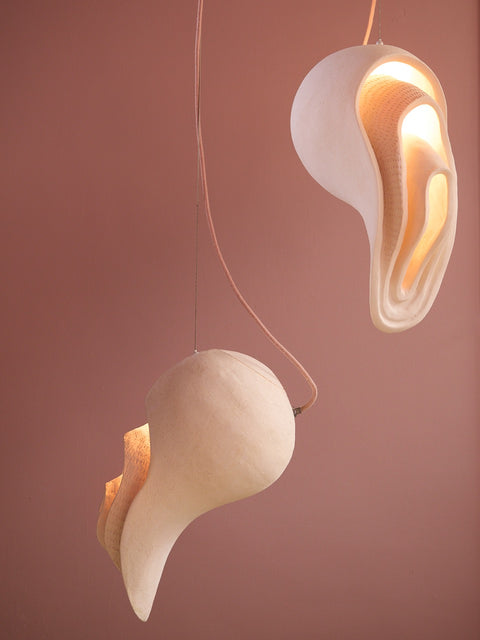 Loop Pendants (White stoneware)