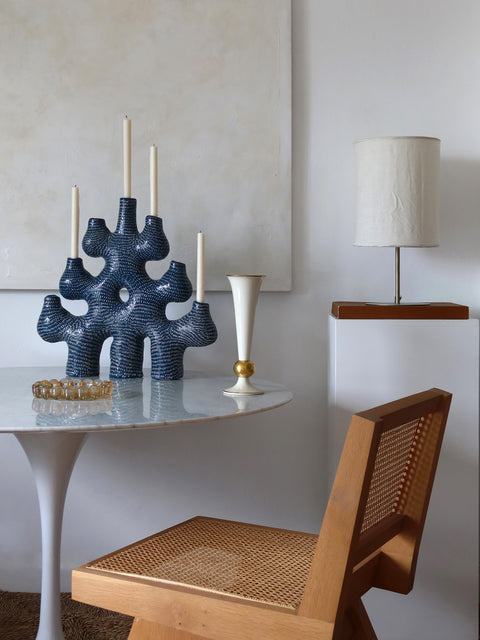 Forest Candelabra 05 - Midnight blue