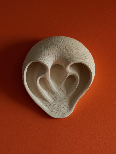 Time Warp Sconce (White stoneware)