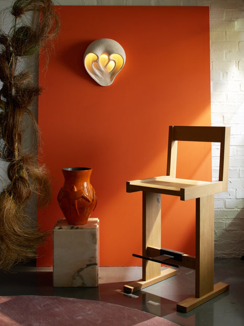 Time Warp Sconce (White stoneware)