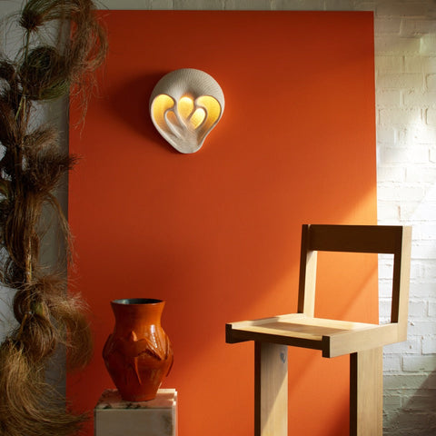 Time Warp Sconce (White stoneware)