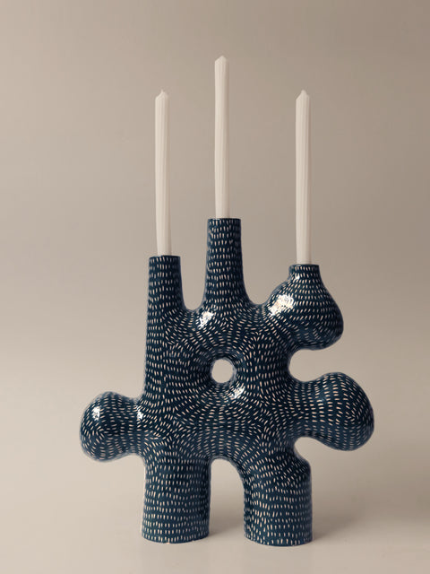 Forest Candelabra 03 Midnight blue