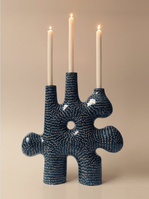 Forest Candelabra 03 Midnight blue