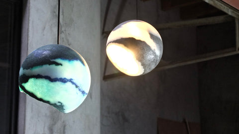 Marbled Salts Eclipse Lamp