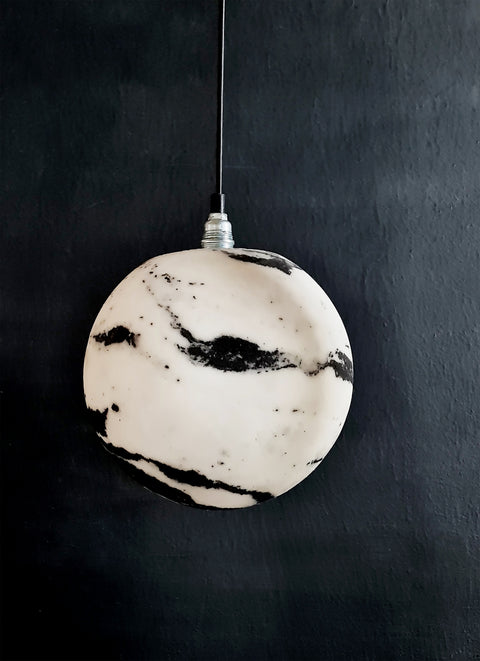 Marbled Salts Planet Lamp - Objects With Narratives