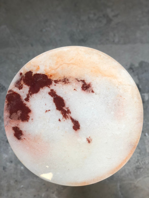 Marbled Salts Side Table - Red Edition