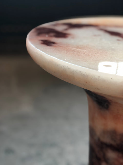 Marbled Salts Side Table - Red Edition