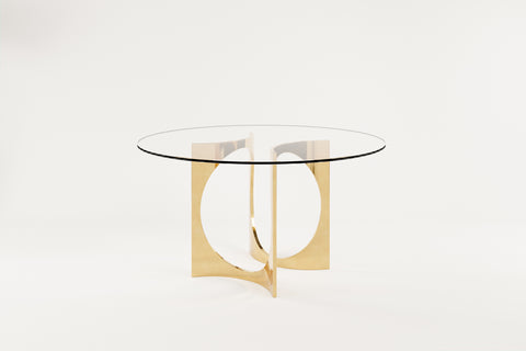 Fuga Round Table (L) - Glass Top
