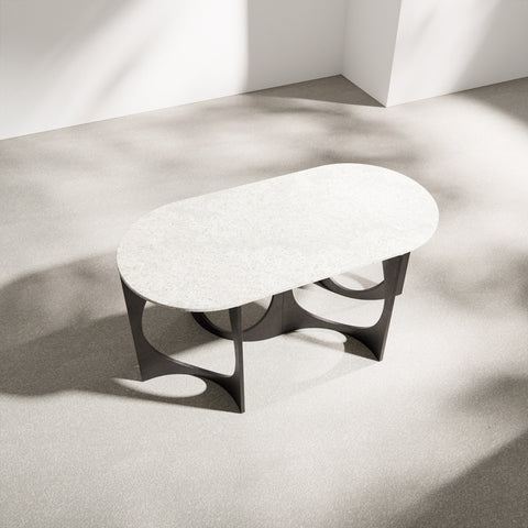 Fuga Oblong Table - Stone Top