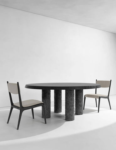 Etna Dining Table Round Walnut
