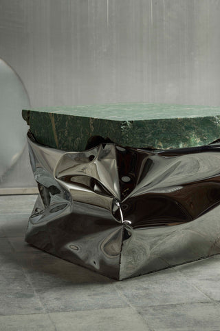 Crushed Coffee Table Malachite Green