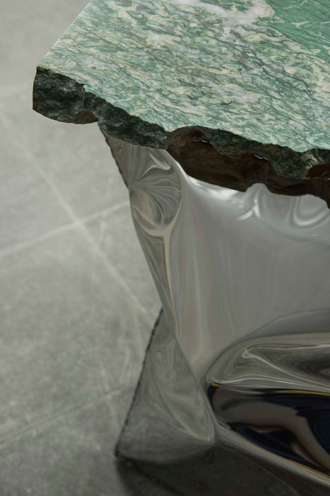 Crushed Coffee Table Malachite Green