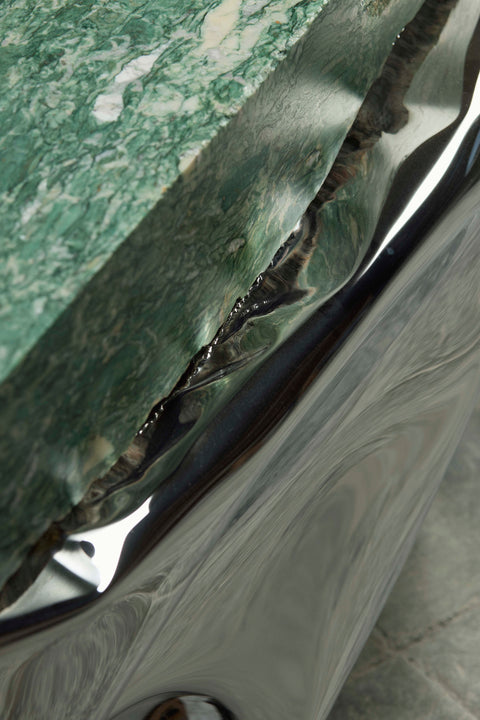Crushed Coffee Table Malachite Green
