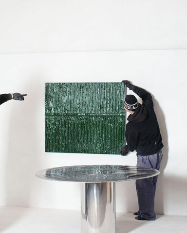 Curoso dining table - Cast aluminum