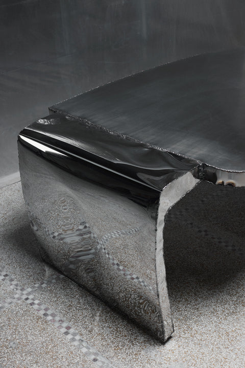 Crushed Table Sanded, Mirrored