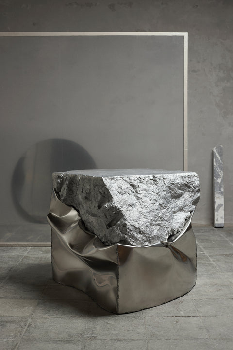 Alu Cast Marble Console