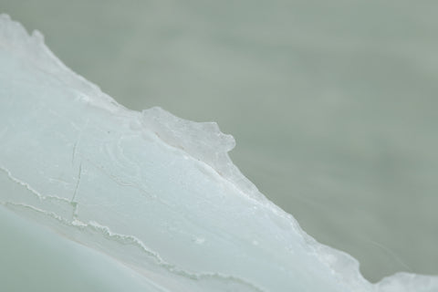 Crushed Cast Glass Coffee Table