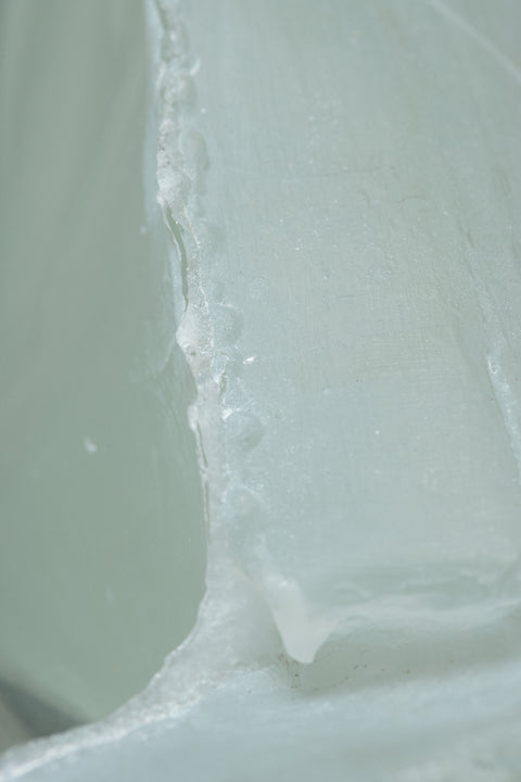 Crushed Cast Glass Coffee Table