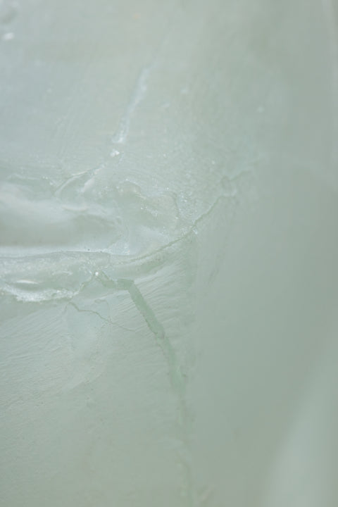 Crushed Cast Glass Coffee Table