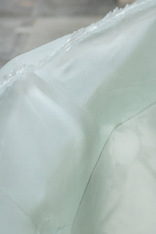 Crushed Cast Glass Coffee Table