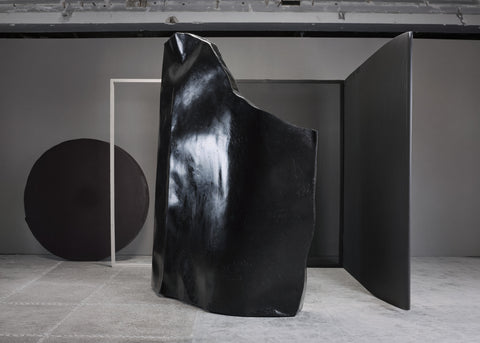 Crushed Room Divider Belge Noir