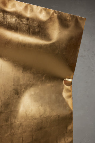 Crushed Room Divider Gold Gilded