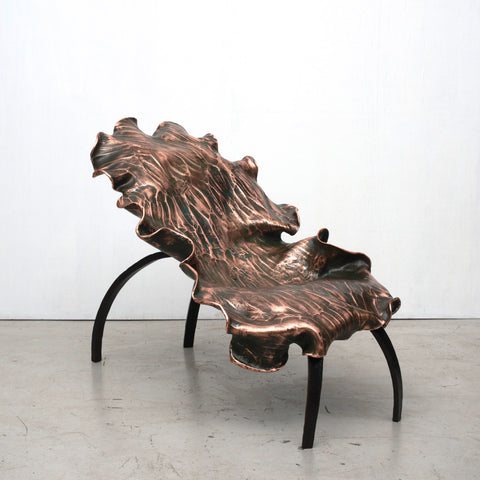 Large Copper & Steel Chair