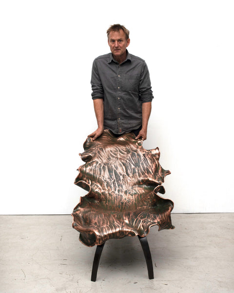 Large Copper & Steel Chair