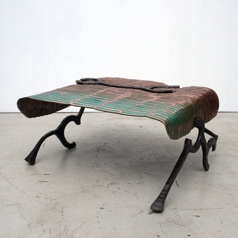 Copper and Steel Coffee Table