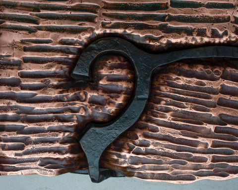 Copper and Steel Coffee Table