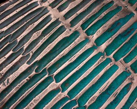 Copper and Steel Coffee Table