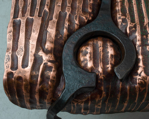 Copper and Steel Coffee Table