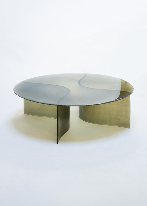 New Wave Round Coffee Table Smoke Green