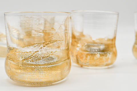 24K Whiskey Tumbler set of 6