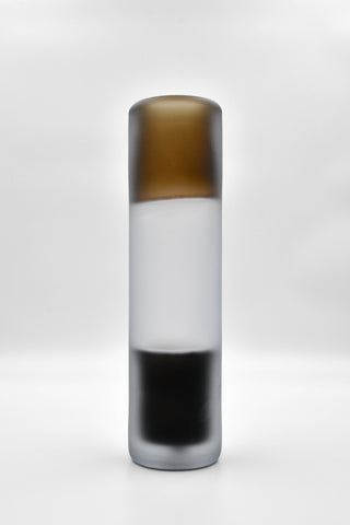 Accordi Vase - Smoke topaz, Lead crystal, Smoke grey