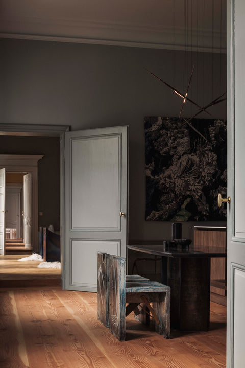 Fragment Dining Table Black Patinated