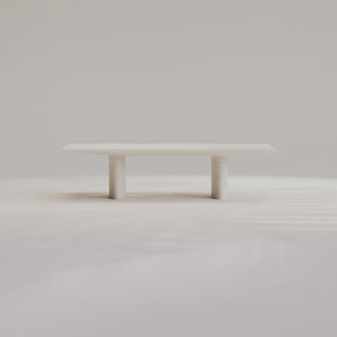 Abraccio White Kyknos Dining Table