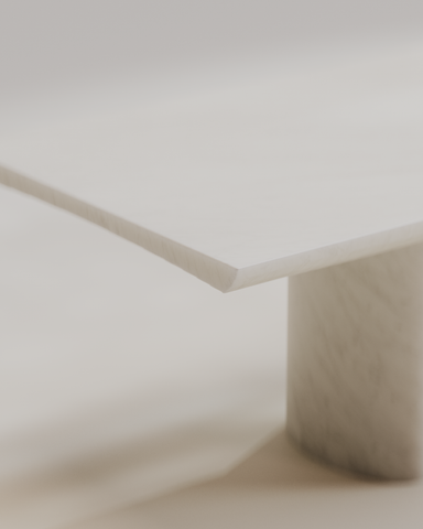 Abraccio White Kyknos Dining Table