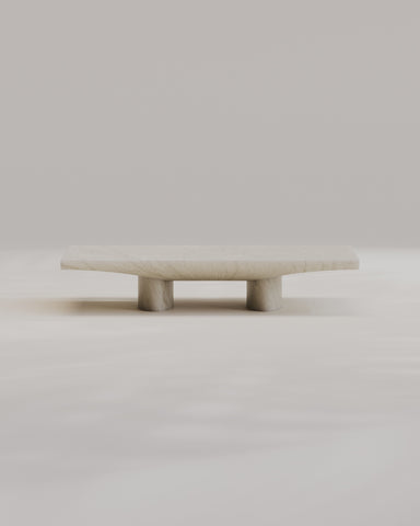 Abraccio White Kyknos Rectangular Coffee Table